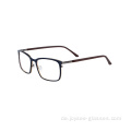 Alle Gesichtsform entsprechen Rechteck Doppelfarbe Metallbrillen Frames optische Brille